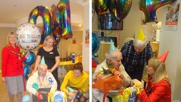 Centenarian celebrates 104th birthday at Bishop Auckland care home